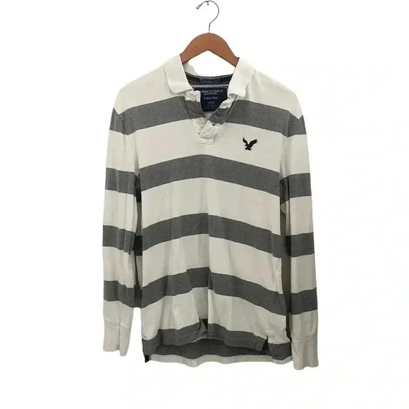 American Eagle Outfitters long sleeve polo shirt - Picture 1 of 4